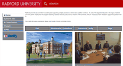 Desktop Screenshot of jobs.radford.edu