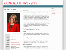 Tablet Screenshot of pjackson.asp.radford.edu