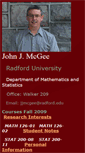 Mobile Screenshot of jjmcgee.asp.radford.edu